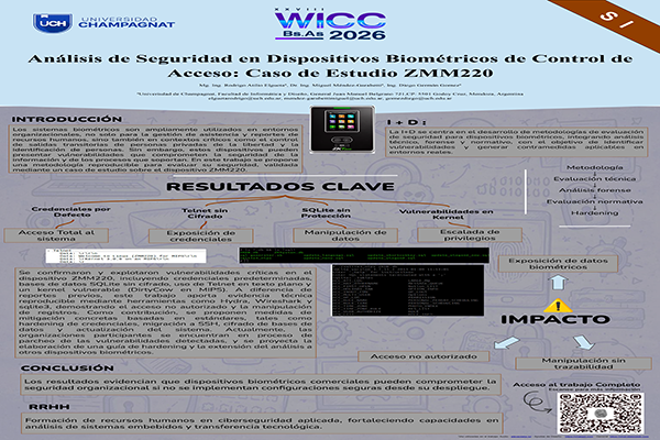 Análisis de Seguridad en Dispositivos Biométricos de Control